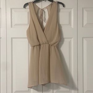 Beige dressy romper